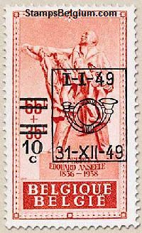 Timbre Belgique Yvert 803