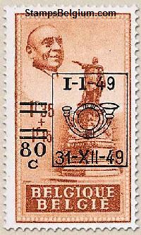 Timbre Belgique Yvert 805