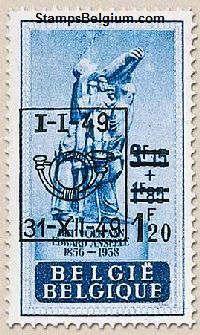 Timbre Belgique Yvert 806