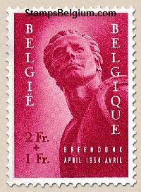 Timbre Belgique Yvert 943